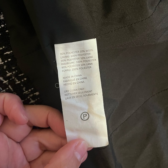 Derek Lam Tweed Scoop Neck Cropped Blazer Jacket - Picture 12 of 16